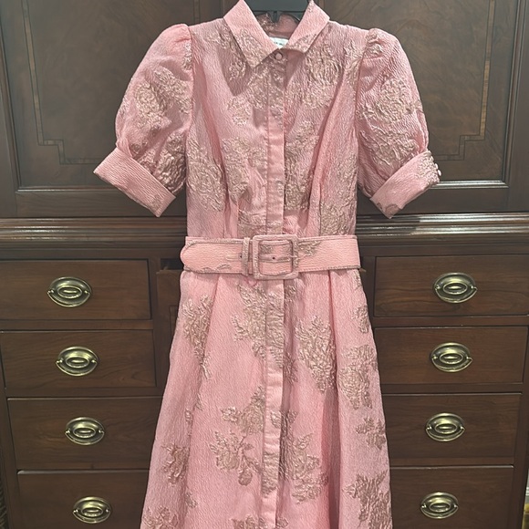 Rebecca Vallance Annette Metallica Cloque Gown, US 4 - Picture 8 of 8